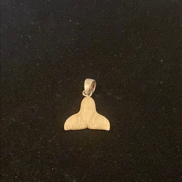 Jewelry - Elegant Cream Whale Tail Pendant